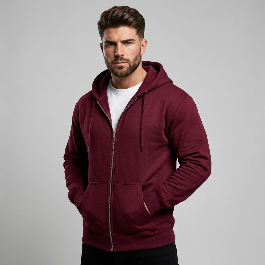 Men's Full Zip Hoodie - Fashinoza