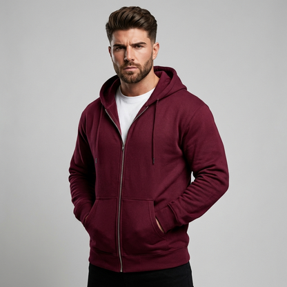 Men's Full Zip Hoodie - Fashinoza