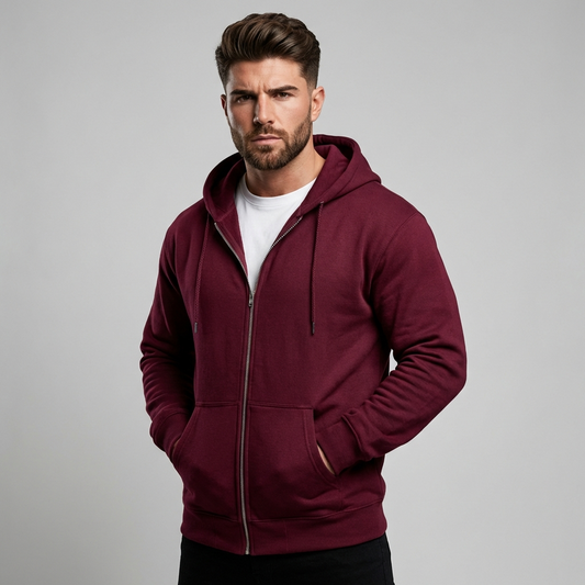 Men's Full Zip Hoodie - Fashinoza