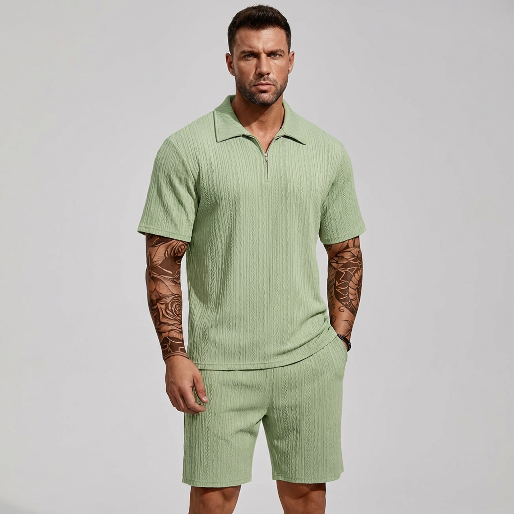 Men's 2-Piece Casual Suit Set - Fashinoza