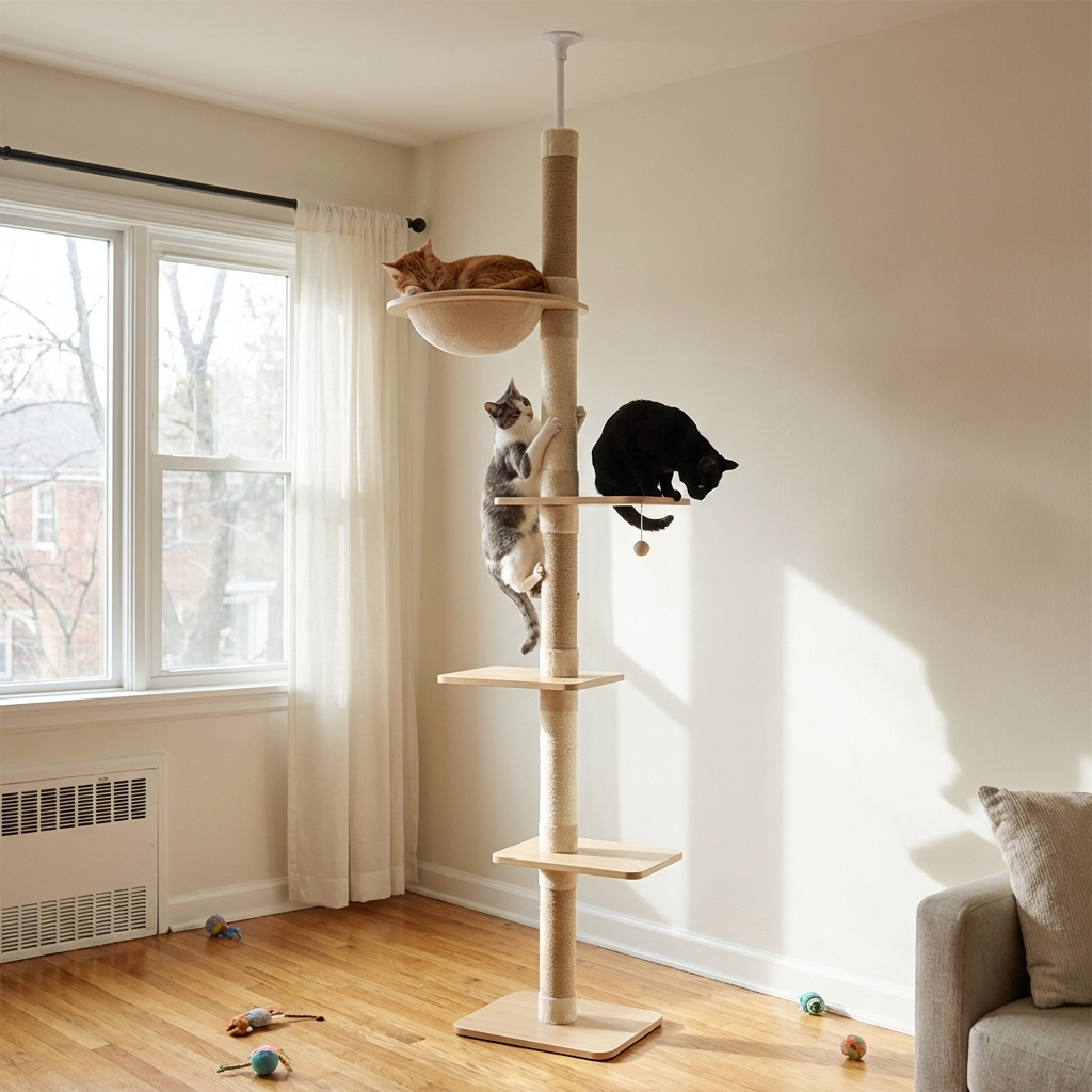 Cat Tower Floor to Ceiling Climber