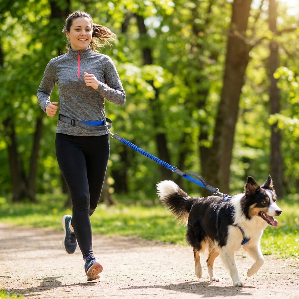 Hands Dog Running Leash