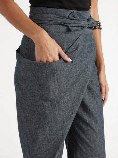 Women's High Waist Cropped Tapered Pants