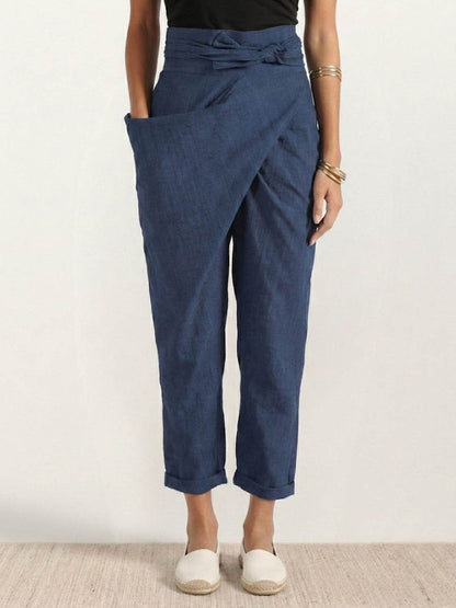 Women's High Waist Cropped Tapered Pants