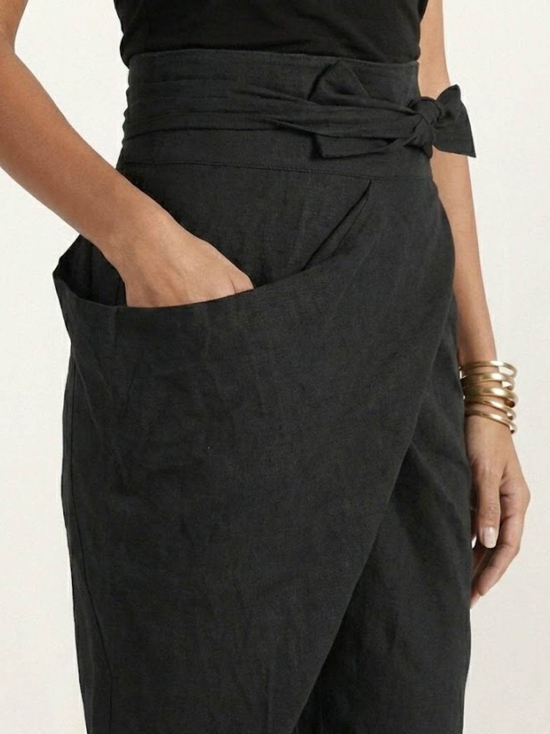 Women's High Waist Cropped Tapered Pants