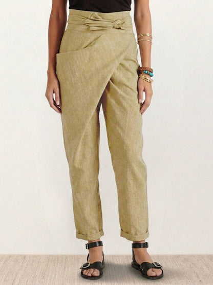 Women's High Waist Cropped Tapered Pants