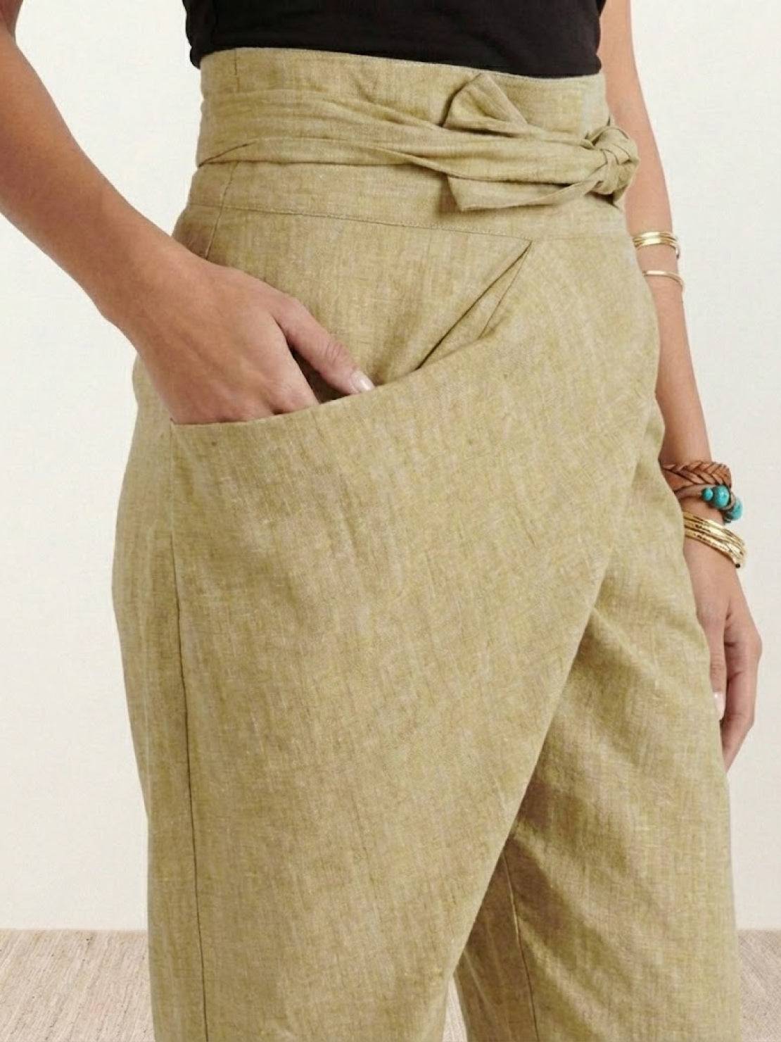 Women's High Waist Cropped Tapered Pants