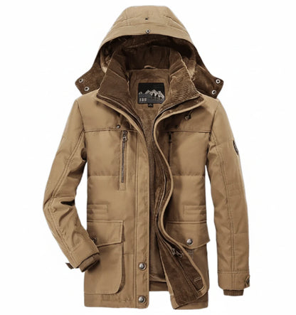 Men's Military Hooded Winter Jacket - Fashinoza
