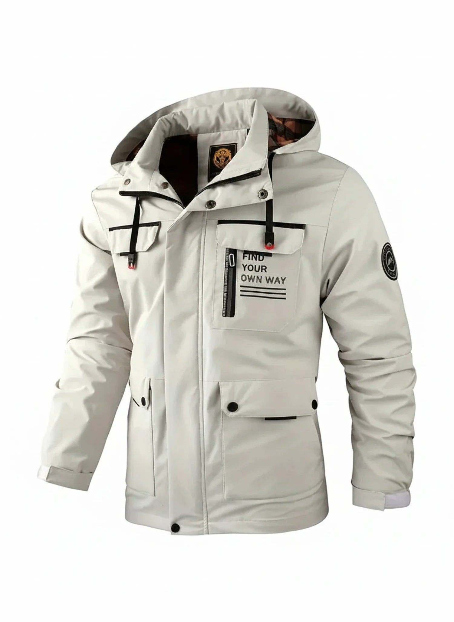 Men's Waterproof Hooded Outdoor Jacket - Fashinoza