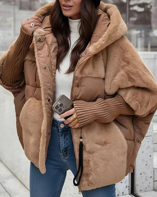 Women's Teddy Fleece Winter Jacket - Fashinoza