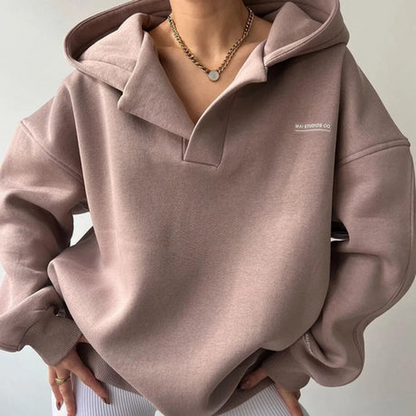 Women's Hooded Pullover Sweater Sibylla Winter Edition - Fashinoza
