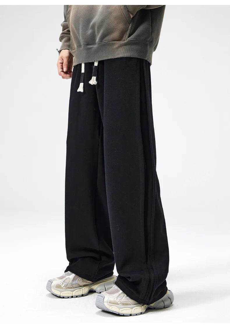 Image of Hudson | Men's Wide Leg Drawstring Casual Pants