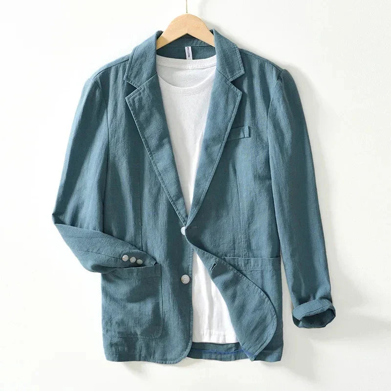 Luminara Women's Linen Blazer - 
Fashinoza