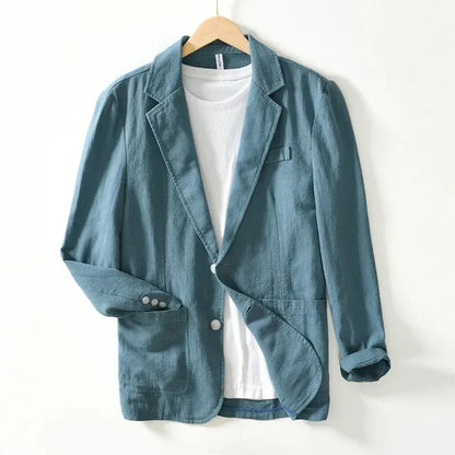 Luminara Women's Linen Blazer - 
Fashinoza