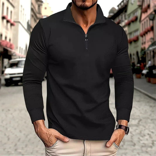 Ike Men's Long Sleeve Polo Shirt - Fashinoza