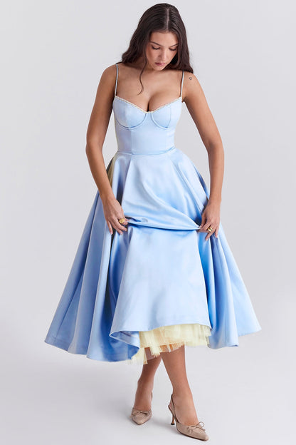 Amaristelle | Elegant Bustier Women’s Midi Dress