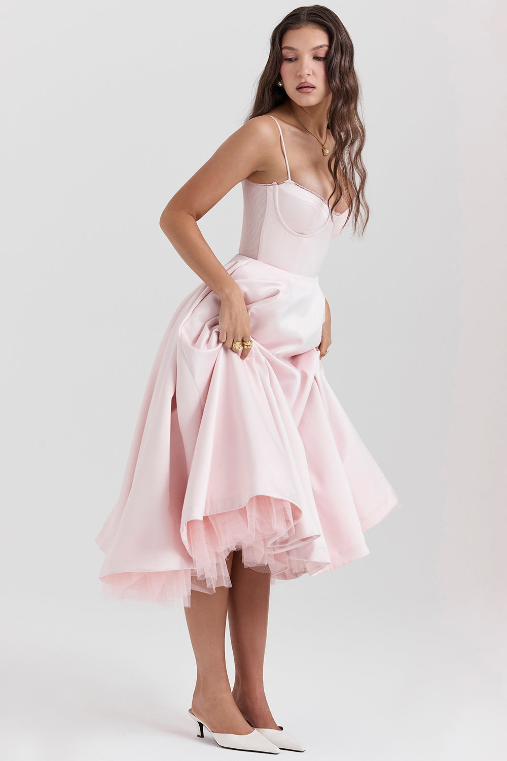 Amaristelle | Elegant Bustier Women’s Midi Dress