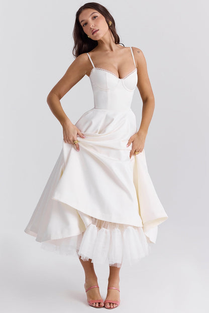 Amaristelle | Elegant Bustier Women’s Midi Dress