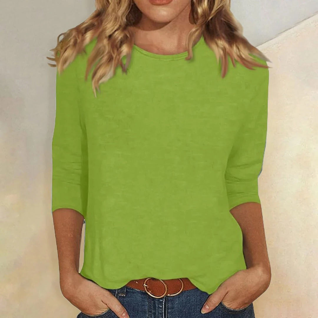 Women's Casual Crew Neck 3/4 Sleeve