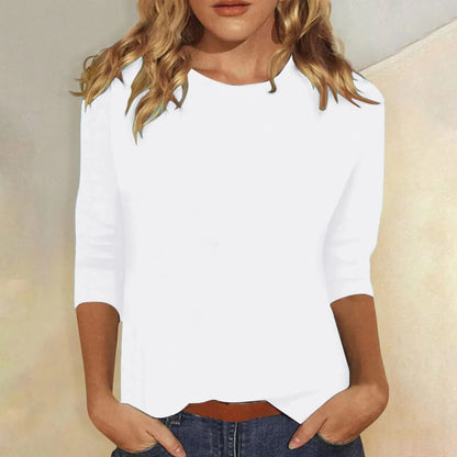 Women's Casual Crew Neck 3/4 Sleeve