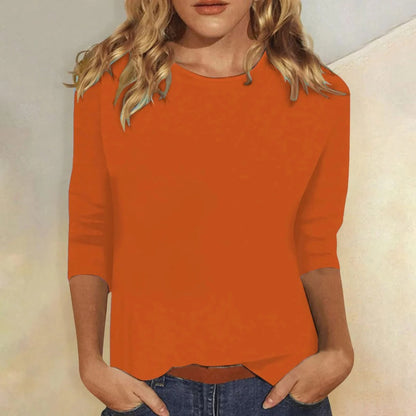 Women's Casual Crew Neck 3/4 Sleeve