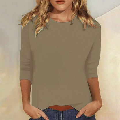 Women's Casual Crew Neck 3/4 Sleeve