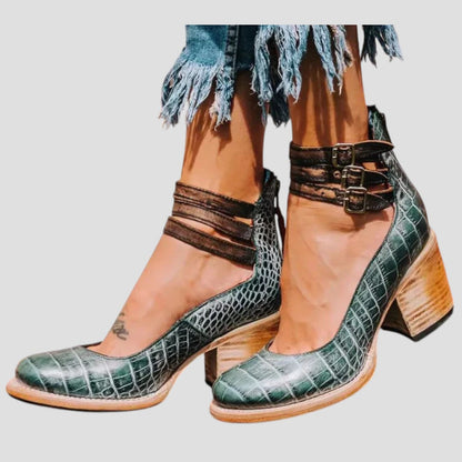 Women's Ankle Strap Block Heels