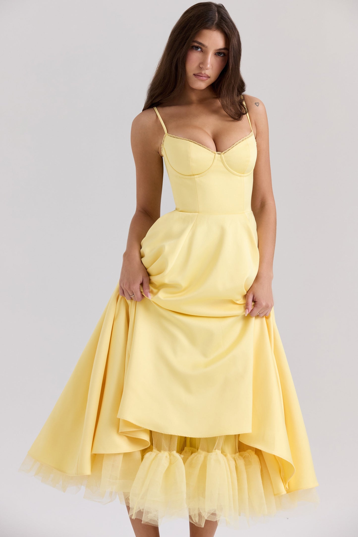 Amaristelle | Elegant Bustier Women’s Midi Dress