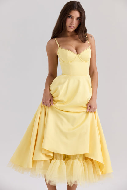 Amaristelle | Elegant Bustier Women’s Midi Dress