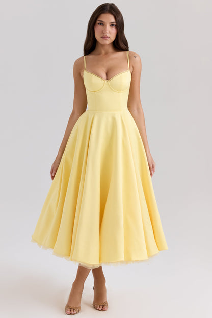 Amaristelle | Elegant Bustier Women’s Midi Dress