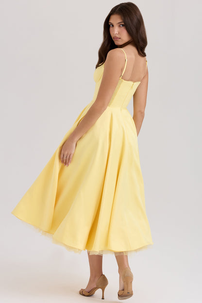 Amaristelle | Elegant Bustier Women’s Midi Dress