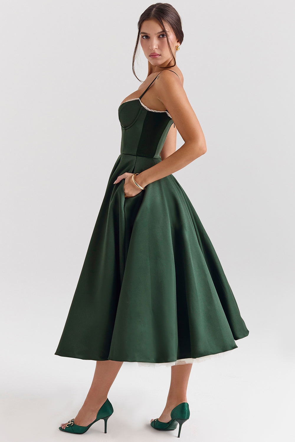 Amaristelle | Elegant Bustier Women’s Midi Dress