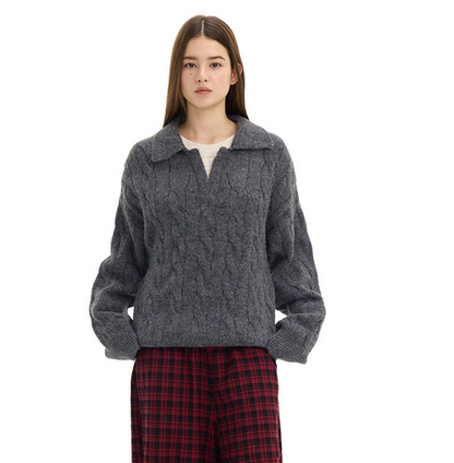 Billie | Relaxed Cable Knit Pullover