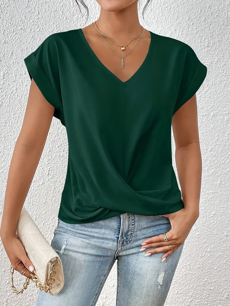 Women’s Tummy-Tucking V-Neck Top