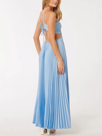 Women's Halter Maxi Dress Evening Wear