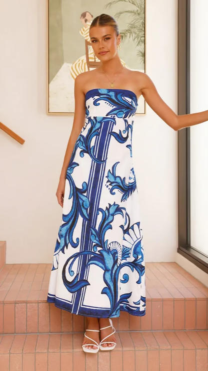 Women's Printed Wedding Guest Dress