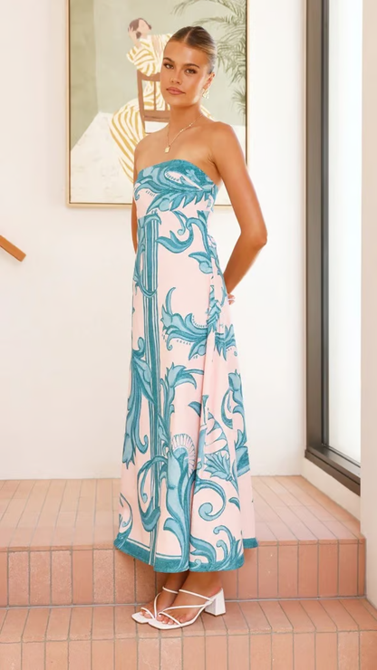 Women's Printed Wedding Guest Dress