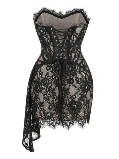 Freya Women's Lace Corset Mini Dress