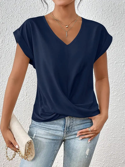 Women’s Tummy-Tucking V-Neck Top