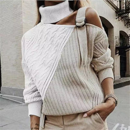 Women's Short Turtleneck Sweater