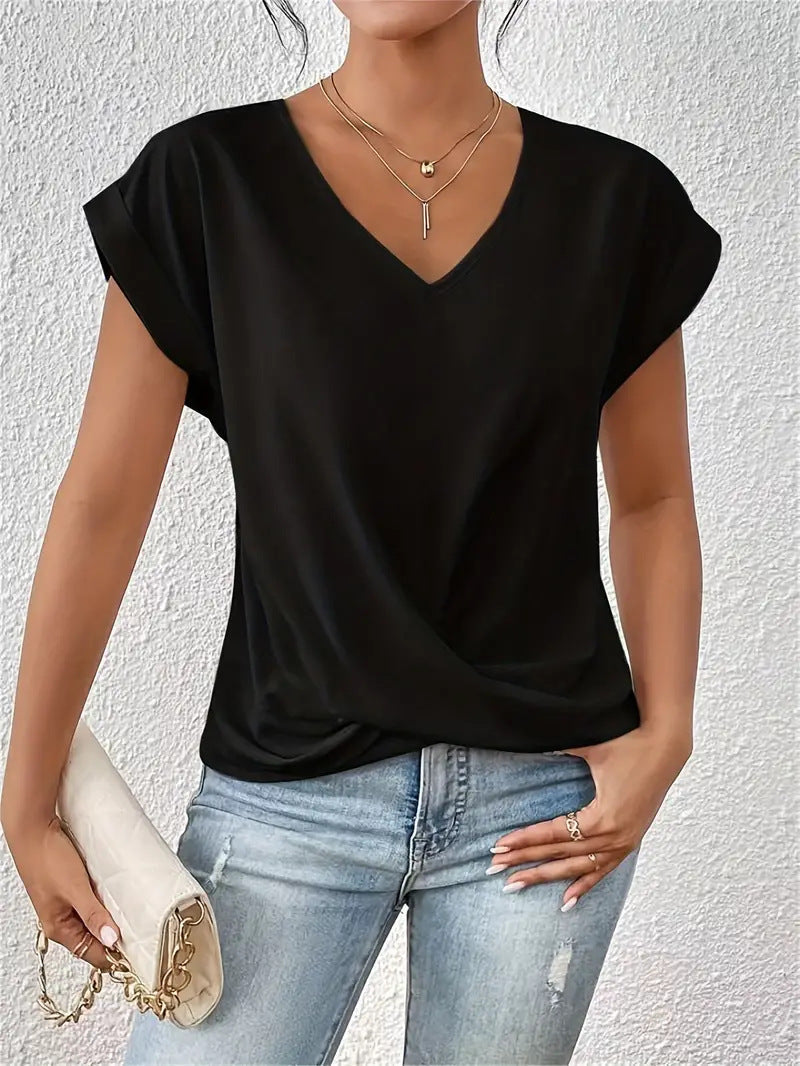 Women’s Tummy-Tucking V-Neck Top