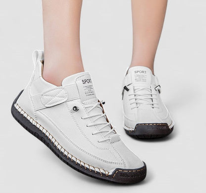 Orthopedic Stitched Strap High-Top Sneakers