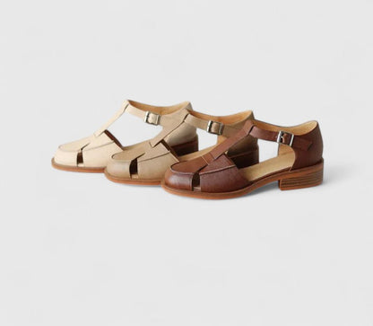 Women's Mary Jane Closed Toe Sandals Low Heel