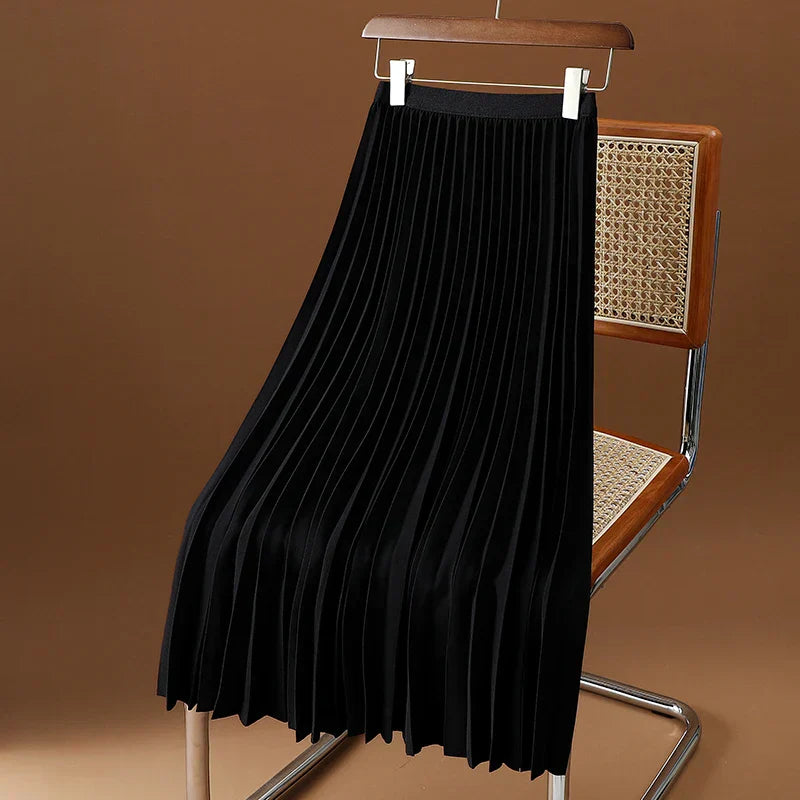 Bella | Women’s Spring Pleated Maxi Skirt