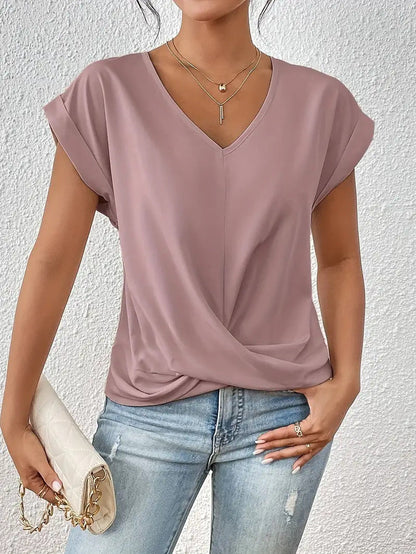 Women’s Tummy-Tucking V-Neck Top