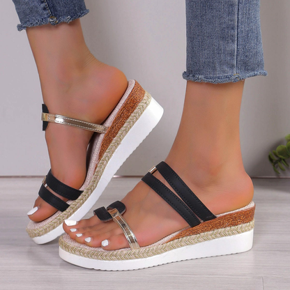 Women's Rhinestone Platform Sandals