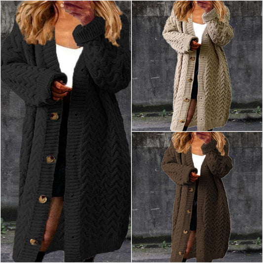 Women's Long Cardigan Sweater - 
Fashinoza