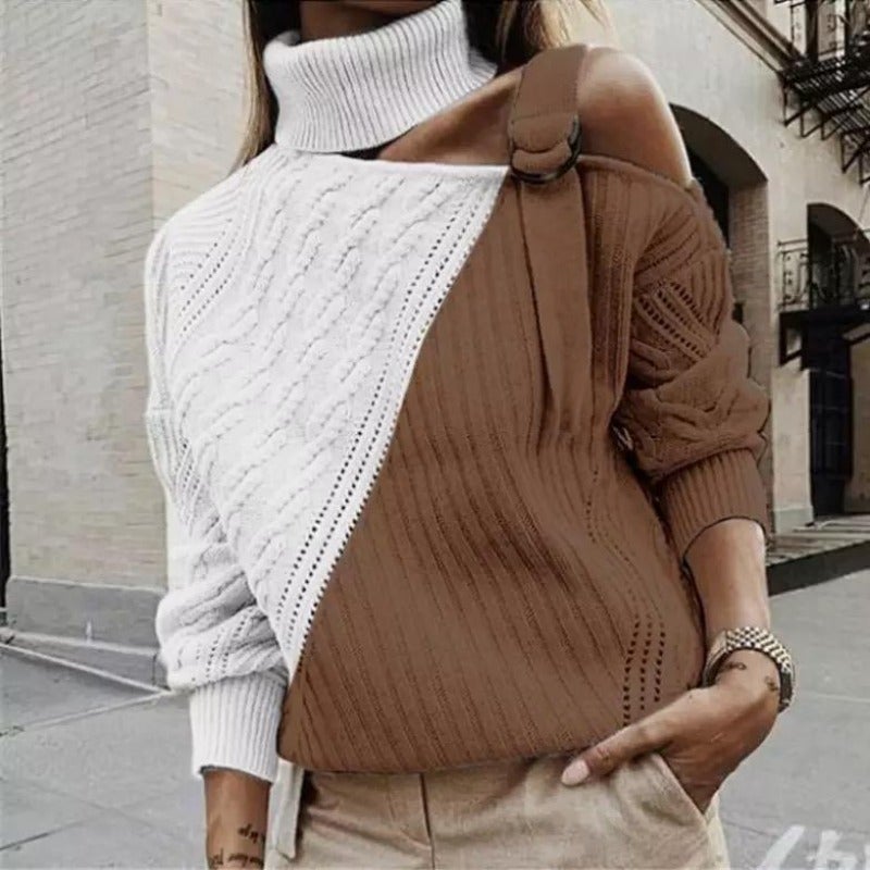 Women's Short Turtleneck Sweater
