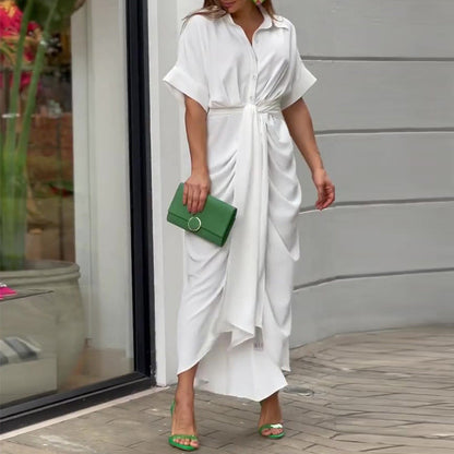 Women's Elegant Drape Dress Comfortable Summer Wear