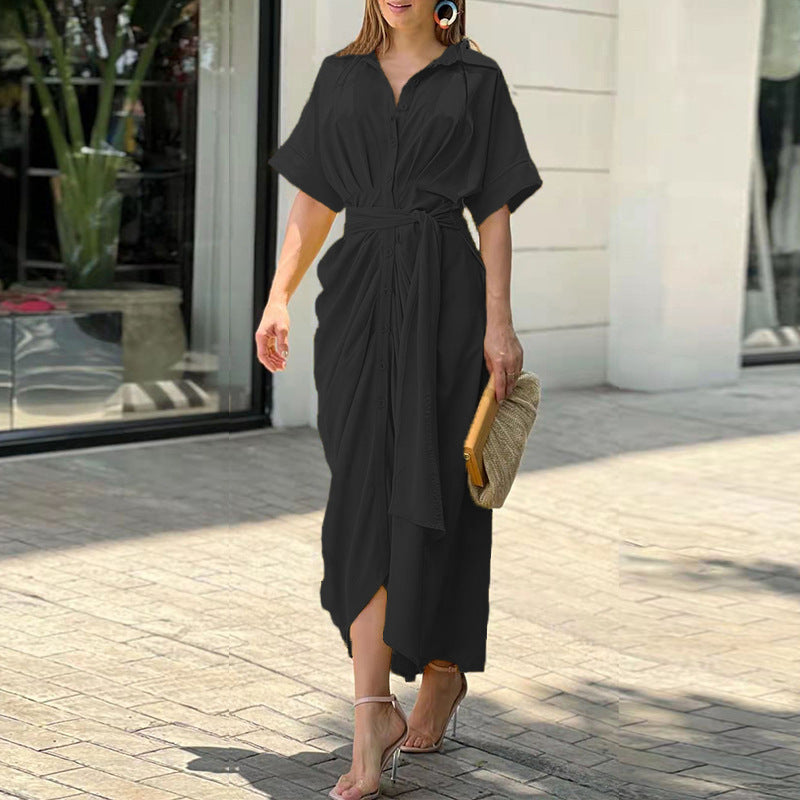Women's Elegant Drape Dress Comfortable Summer Wear